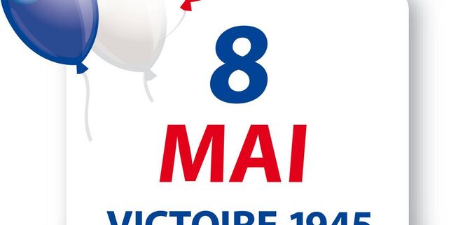 8 Mai victoire 1945 ballons bleu blanc rouge