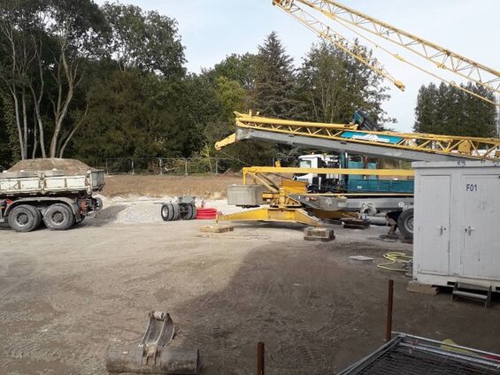 Travaux de construction du pôle scolaire 18 octobre 2021 Travaux de construction du pôle scolaire 18 octobre 2021