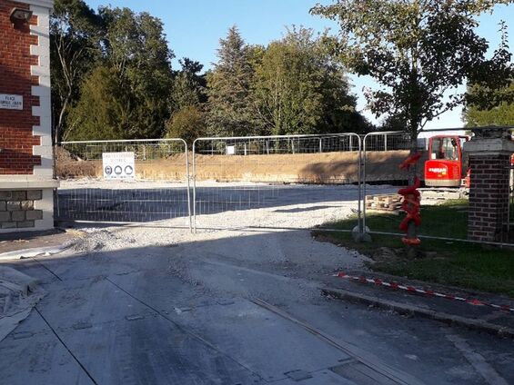 Travaux de construction du pôle scolaire 14 octobre 2021