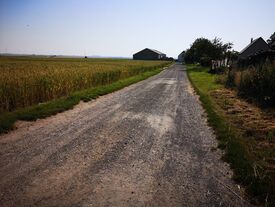 Vue de la rue du jardin trèfle à La Selve